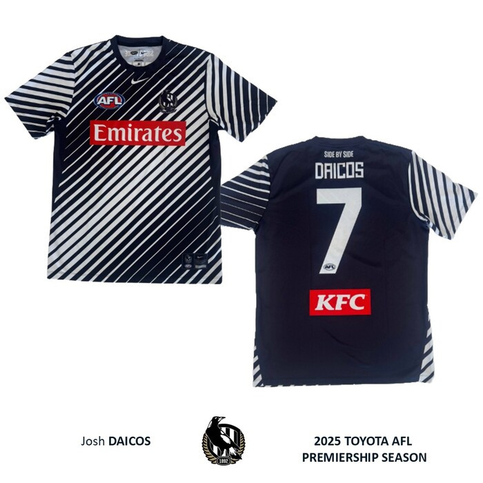 Photo of Josh Daicos #7 Collingwood 2025 Run Out Top