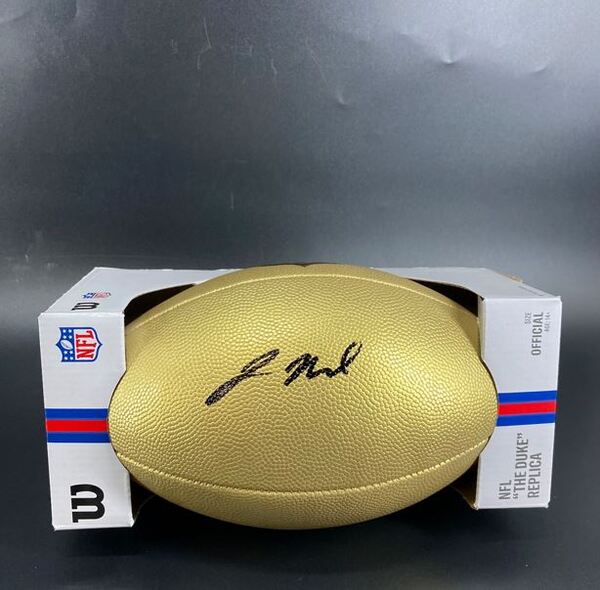 NFL - Texans Jaylin Noel Signed Gold Composite Football