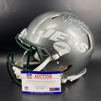 HOF - Jets Curtis Martin Signed Authentic Speed Helmet