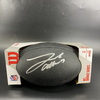 Bills - Josh Allen Signed Black Football With Metallic Bills Logo