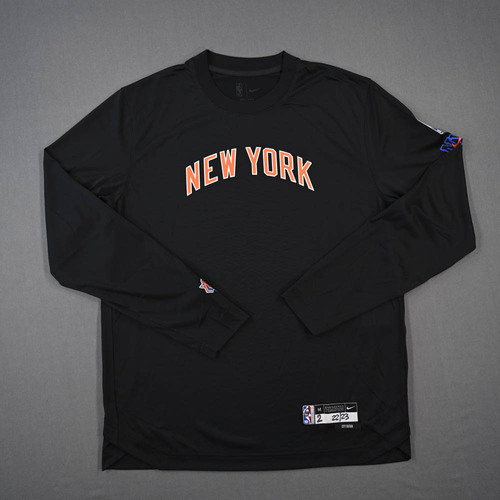 Image of McBride, Miles - Game-Issued City Edition Long-Sleeved Shooting Shirt - 2022-23 NBA Season