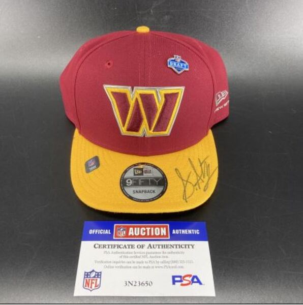 NFL - Commanders Sonny Styles Signed Hat With 2026 Draft Pin