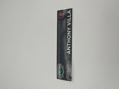 Photo of 2024 Locker Tag Anthony Villa Director of Player Development