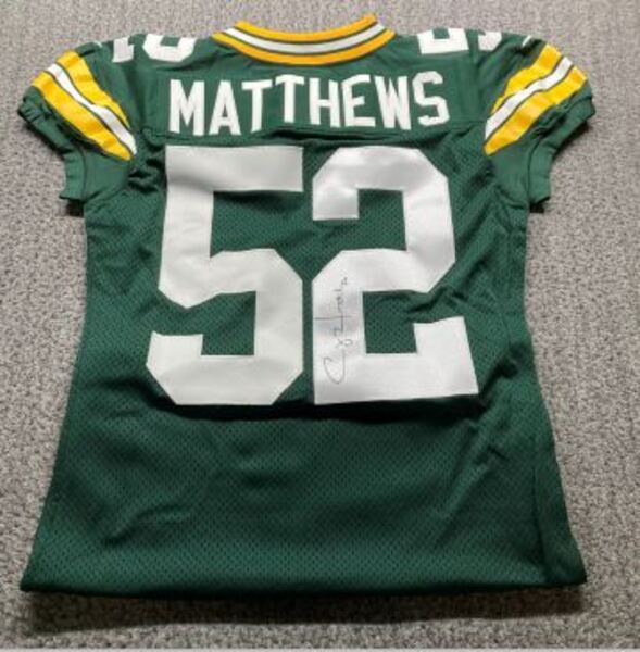 NFL - Packers Clay Matthews Signed Authentic Jersey Size 48