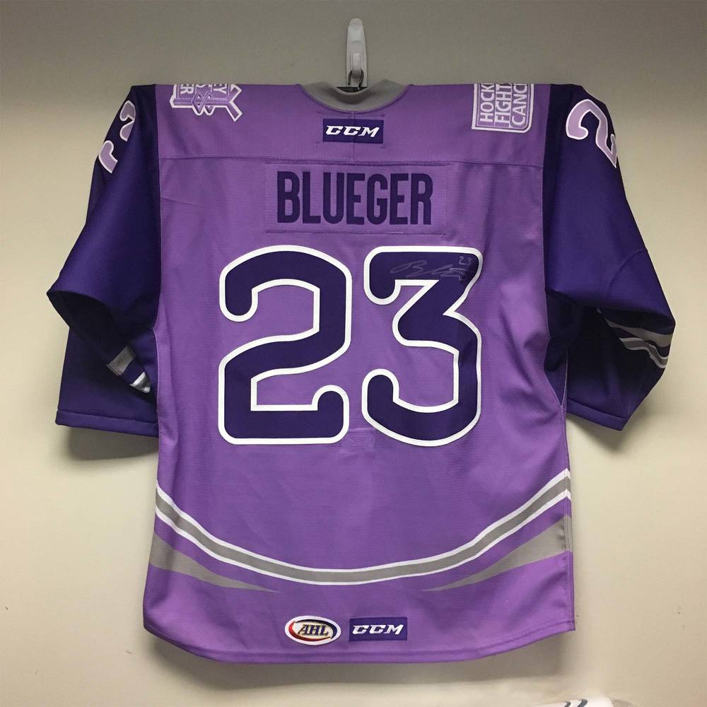 AHL Authentic WilkesBarre/ Scranton Penguins Hockey Fights Cancer