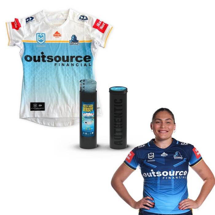 Photo of Ivana Lolesio 2025 Gold Coast Titans Assistance Dogs Australia Jersey