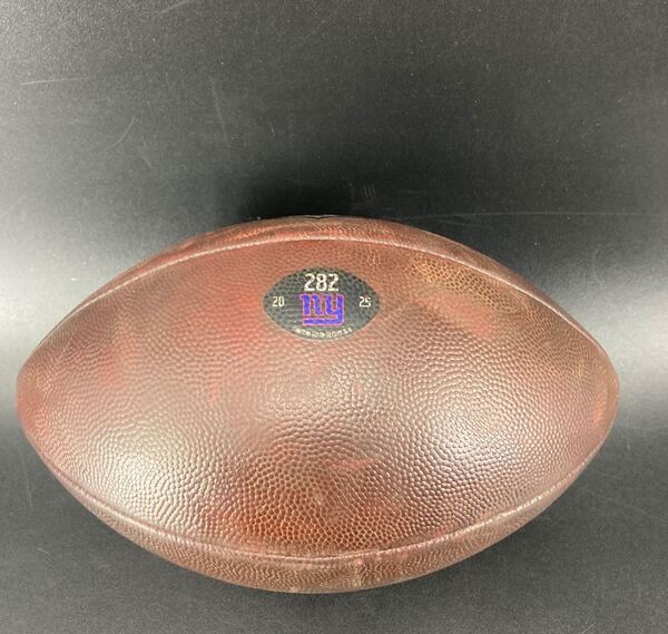 Giants Game Used Football (9/28/2025 Jaxon Dart's First NFL Start) Indiv...
