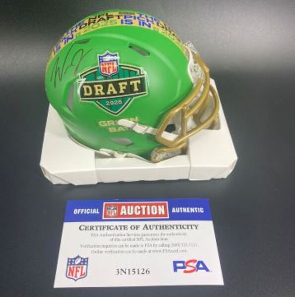 NFL - Cardinals Will Johnson Signed NFL Draft Mini Helmet