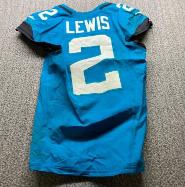 London Games - Jaguars Jourdan Lewis Game Worn Jersey (10/19/2025) Size ...