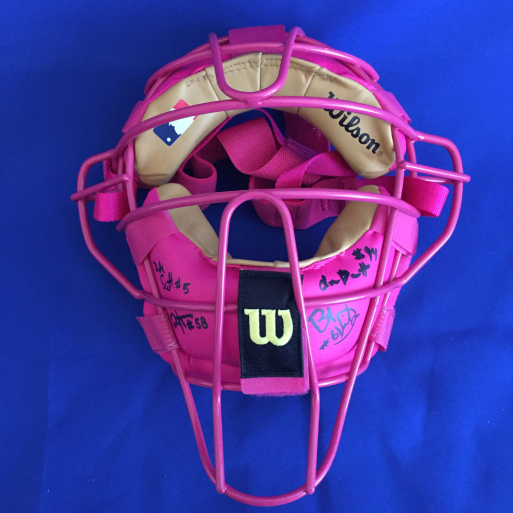 UMPS CARE AUCTION 2016 Crew Signed Mother's Day Umpire Mask MLB Auctions