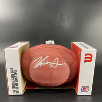 NFL - Commanders Kazmeir Allen Signed Authentic Football