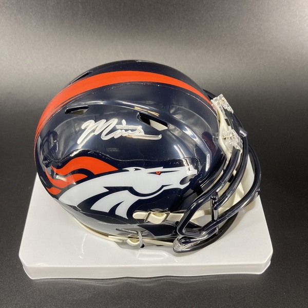 NFL - Broncos Marvin Mims Signed Mini Helmet