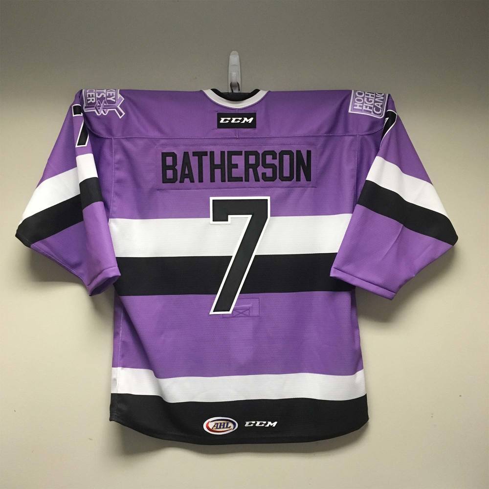 AHL Authentic Belleville Senators Hockey Fights Cancer™ Jersey Issued