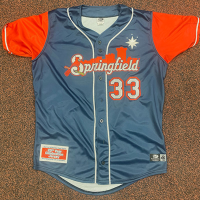 #33 - Jimmy Crooks (Top Prospect: 6) - C - Size 46 - Springfield Cardinals 20th Year Anniversary Jersey