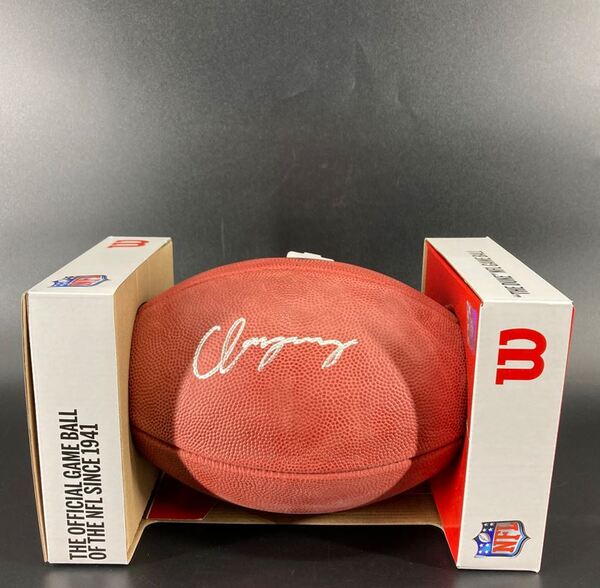 NFL - Patriots Christian Gonzalez Signed Authentic Football