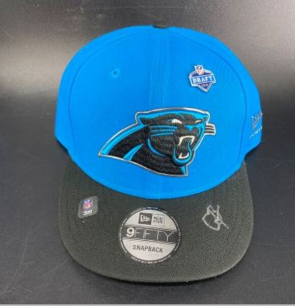 NFL - Panthers Chris Brazzell II Signed Hat With 2026 Draft Pin