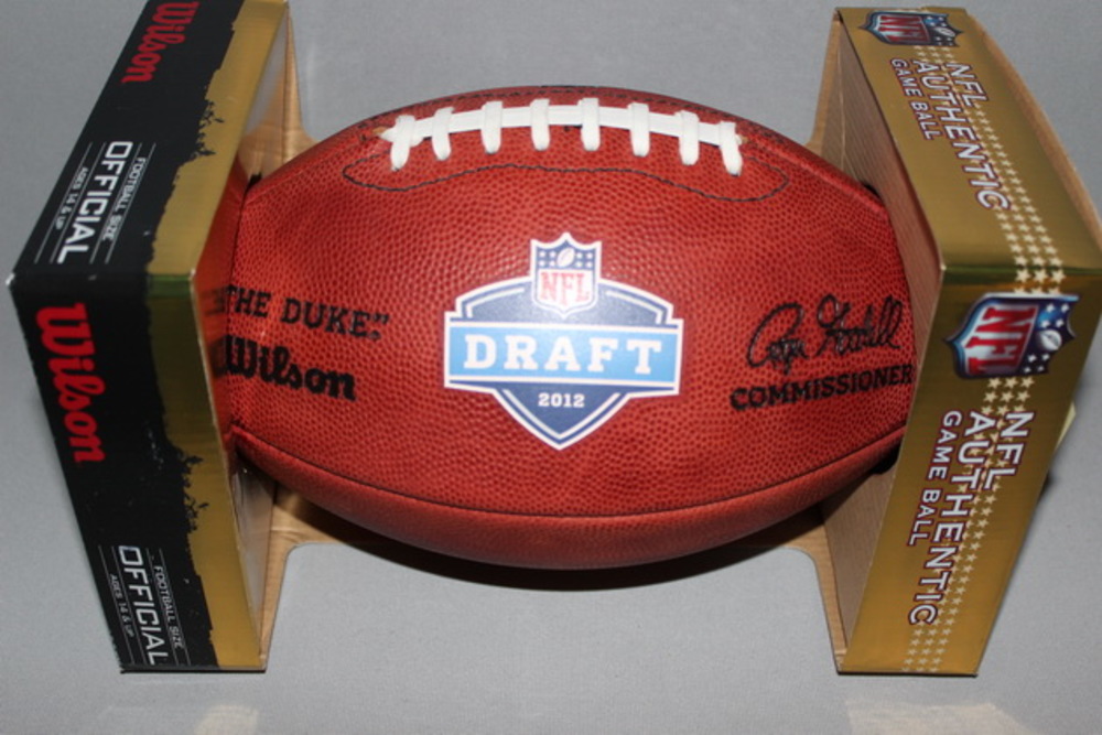 NFL - AUTHENTIC FOOTBALL W/ NFL 2012 DRAFT LOGO (DAMAGED / DEFLATED)