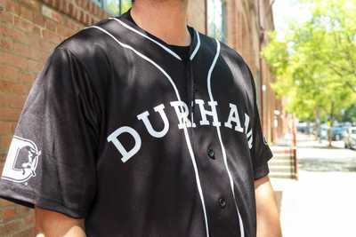 #44 Ronny Simon Autographed and Game Worn Durham Black Sox Jersey