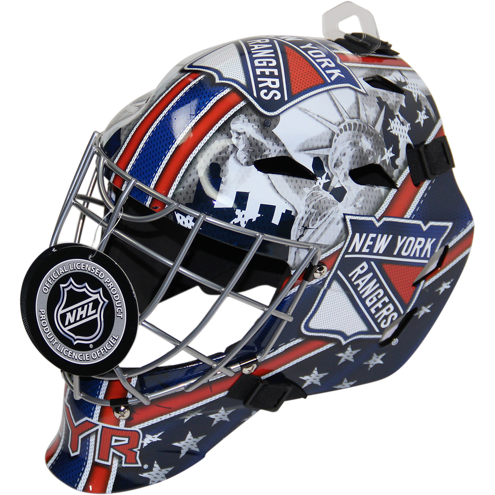 Franklin New York Rangers Replica Full Size Goalie Mask uns NHL Auctions