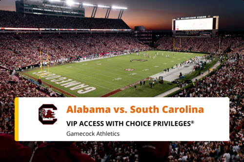 Photo of Alabama vs. South Carolina |October 25, 2025 (2 VIP passes)