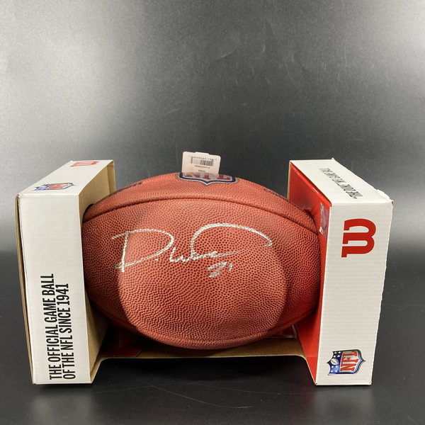 NFL - Browns Denzel Ward Signed Authentic Football