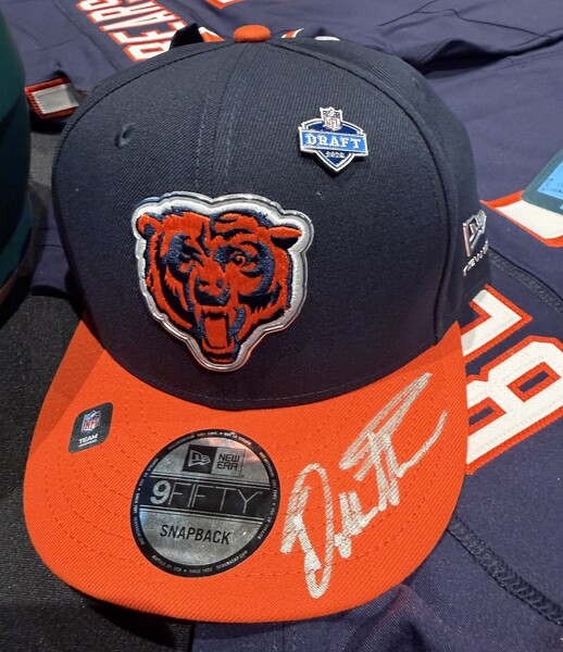 Dillon Thieneman Autographed Bears Draft Hat - 1st official signed team ...