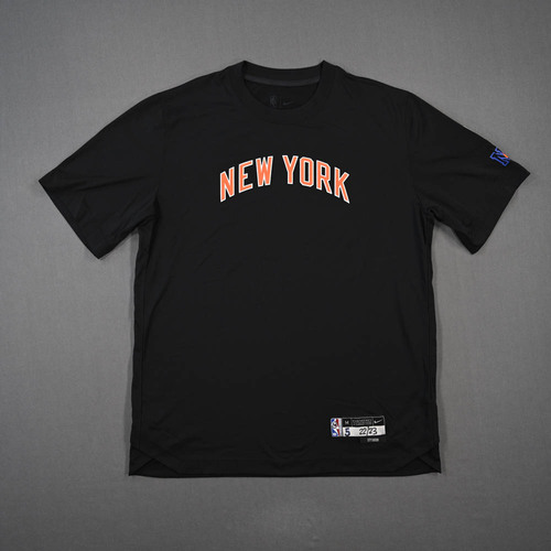 Image of Quickley, Immanuel - Game-Issued City Edition Short-Sleeved Shooting Shirt - 2022-23 NBA Season