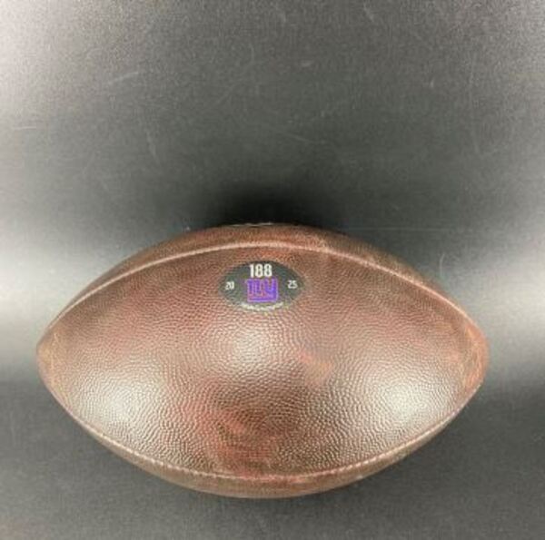 STS - Giants Game Used Football (11/16/2025) Individually Numbered 188 N...