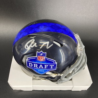 NFL - Patriots  Drake Maye  Signed NFL Draft Mini Helmet