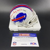 HOF - Bills Marv Levy Signed Mini Helmet