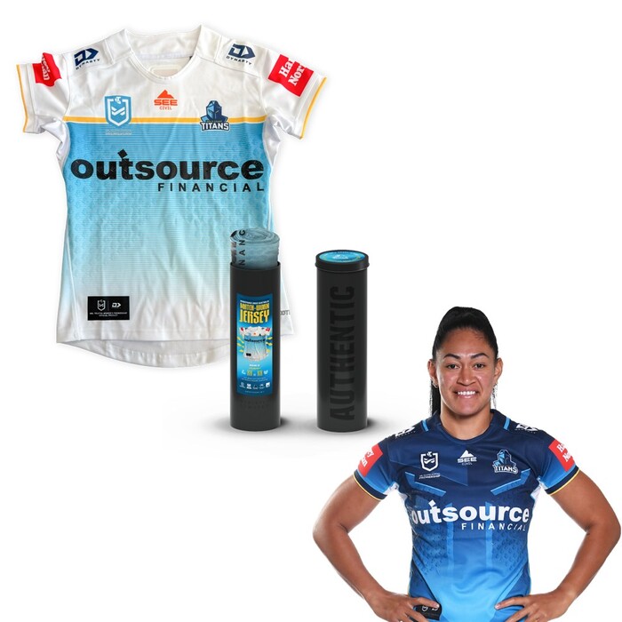 Photo of Pauline Piliae-Rasabale 2025 Gold Coast Titans Assistance Dogs Australia Jersey
