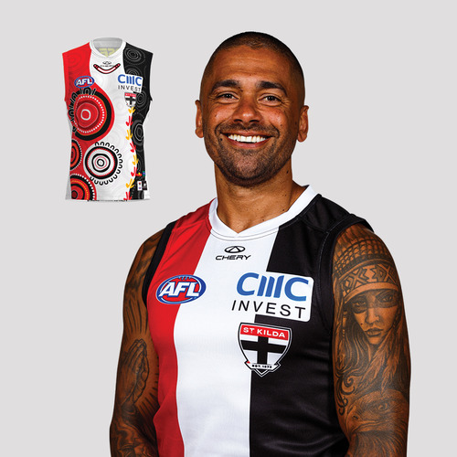 Photo of Brad Hill #8 - 2026 Away Player First Nations Guernsey * Signed 