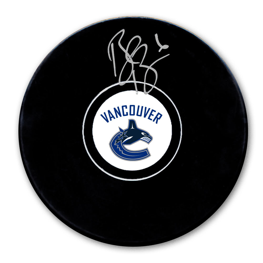 Brock Boeser Vancouver Canucks Autographed Puck