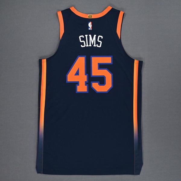 Jericho Sims New York Knicks GameWorn Statement Edition Jersey