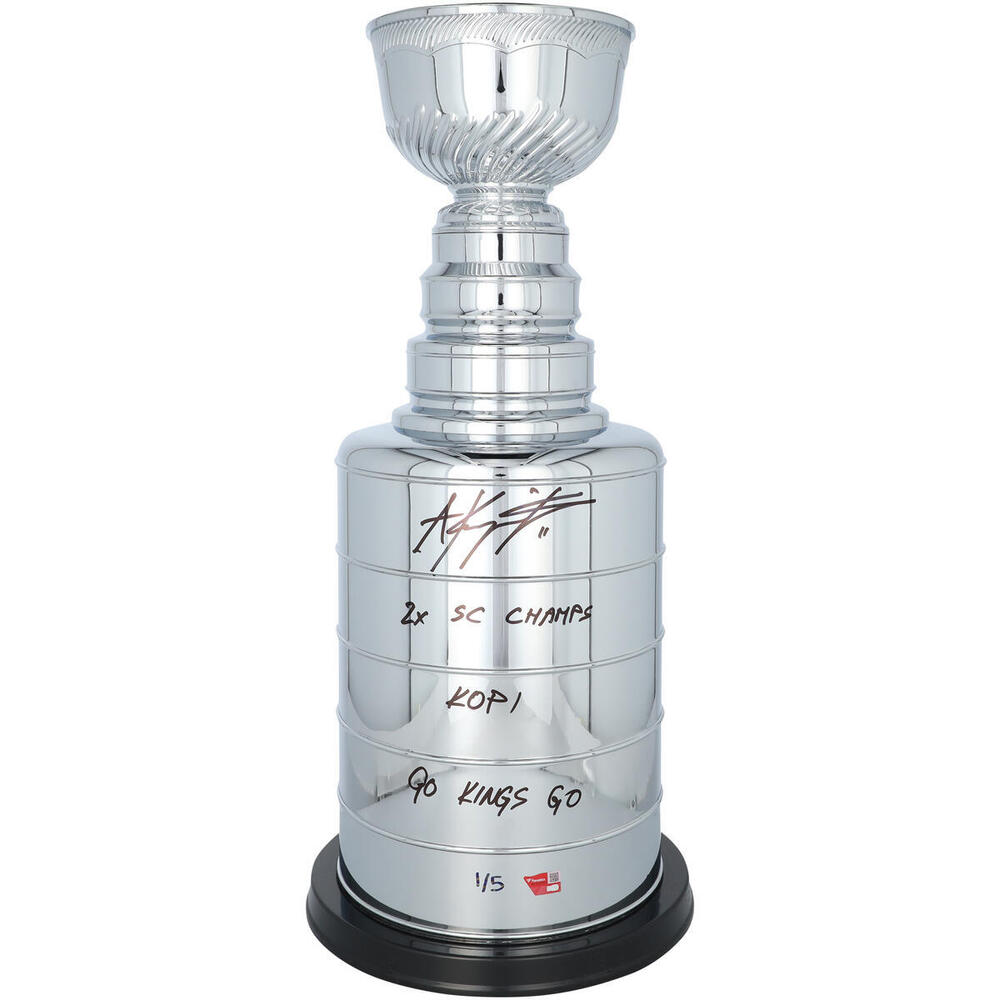 Anze Kopitar Los Angeles Kings Autographed 2' Replica Stanley Cup with Multiple Inscriptions - Limited Edition #1 of 5 