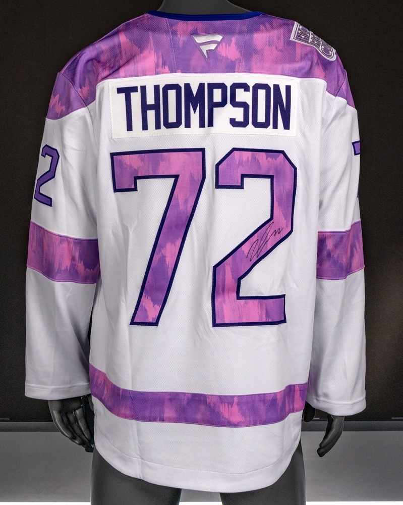 Tage Thompson Autographed Hockey Fights Cancer Jersey - Buffalo Sabres