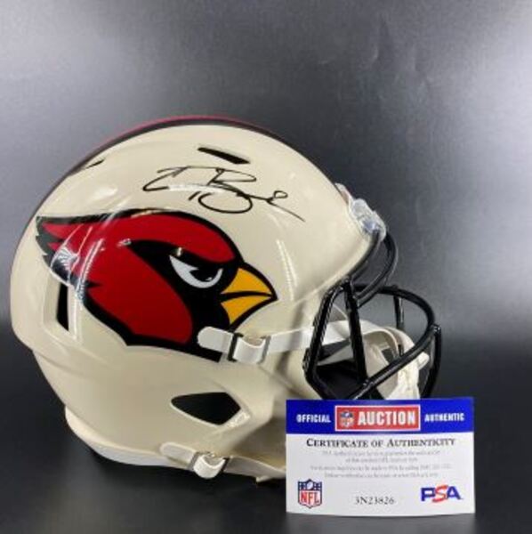 NFL - Cardinals Carson Beck Signed Replica Retro Helmet
