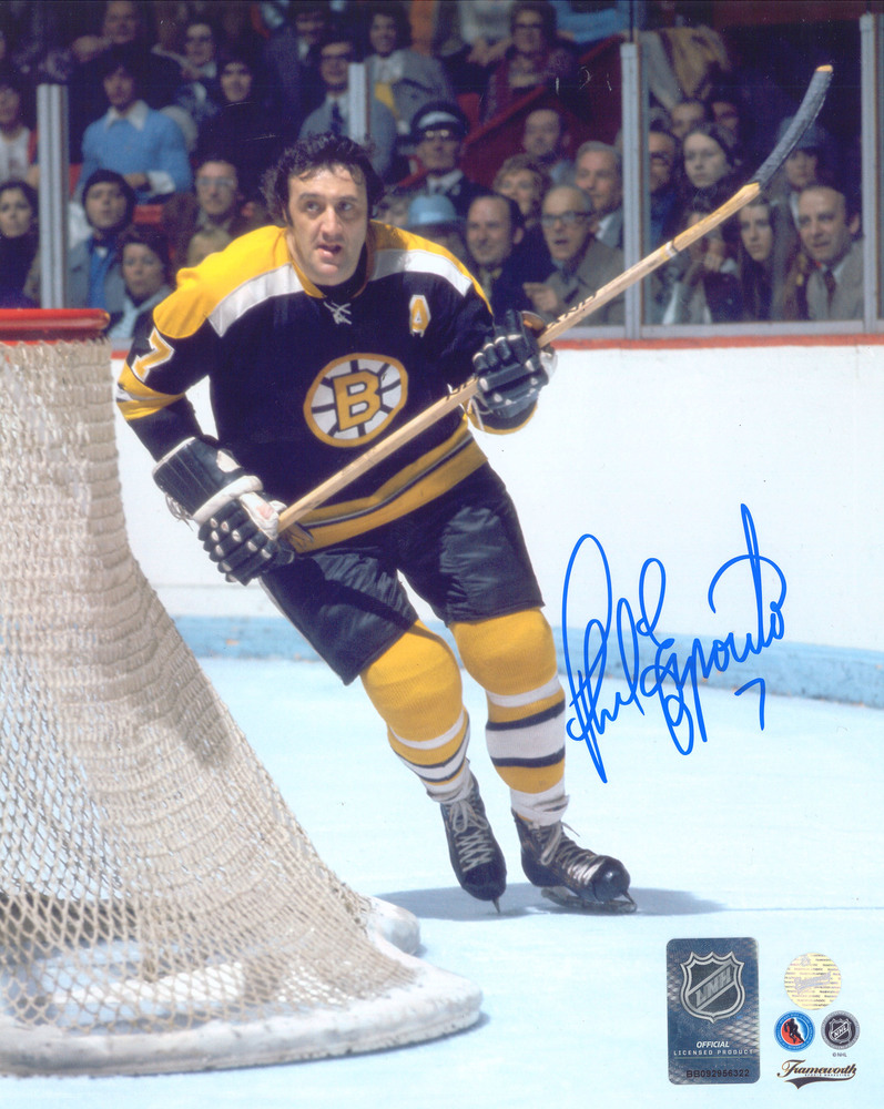 Phil Esposito Signed 8x10 Boston Bruins Photo