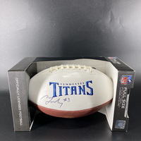 Titans - Caleb Farley Signed Panel Ball With Titans Logo