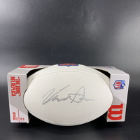 Red Cross - Commanders Kazmeir Allen Signed White Composite Football