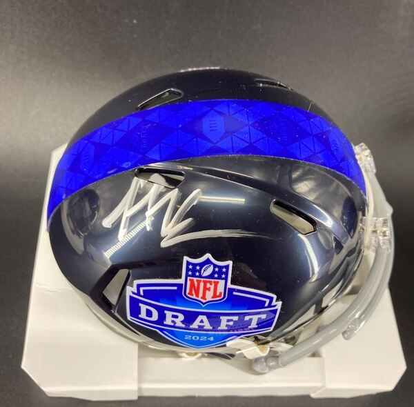 NFL - Jets Malachi Corley Signed NFL Draft Mini Helmet