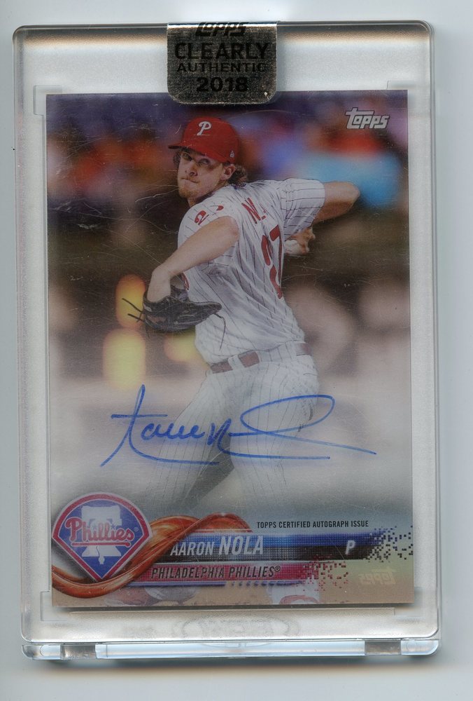 2018 Topps Clearly Authentic Autographs #CAAAN Aaron Nola