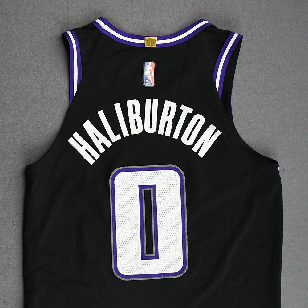 Tyrese Haliburton Sacramento Kings GameWorn City Edition Jersey