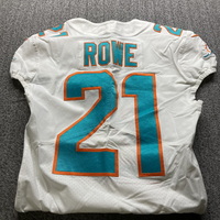 London Games - Dolphins Eric Rowe Game Worn Jersey (10/17/21) Size 40