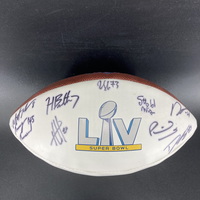 NFL - Chiefs Multi Sign Panel Ball With Super Bowl 54 Logo Signed By Pat...