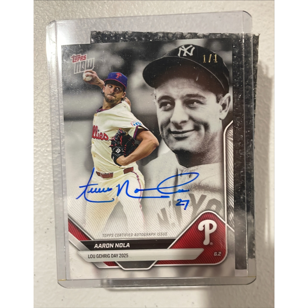 TOPPS MLBカード TRIBUTE AARON NOLA PHILADELPHIA PHILLIES 01/10 #SOA-AN 送料無料 中古 IT1 TOPPS MLB TRIBUTE AARON NOLA PHILADELPHIA PHILLIES 01/10