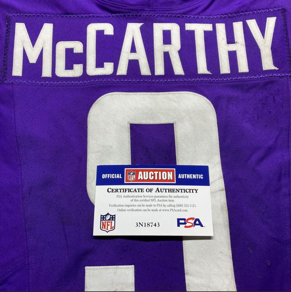 STS - Vikings JJ McCarthy Game Worn Jersey (11/09/2025) Size 42