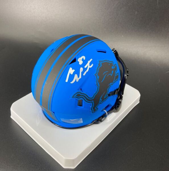 Lions - Sam LaPorta Signed Rave Mini Helmet