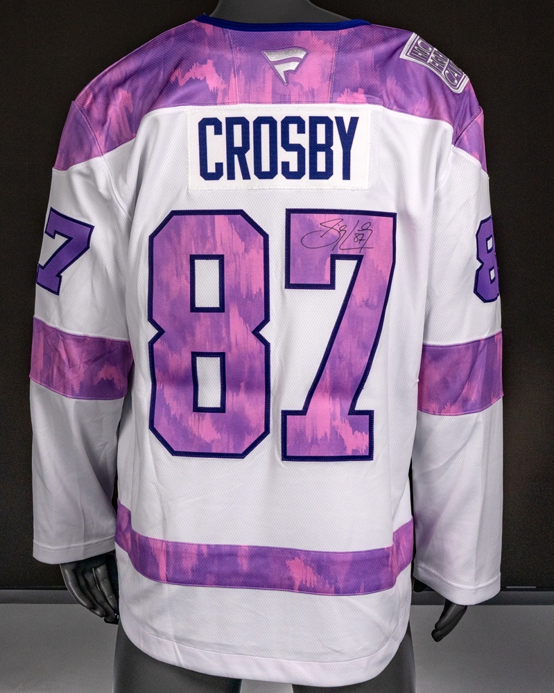 Sidney Crosby Autographed Hockey Fights Cancer Jersey - Pittsburgh Penguins