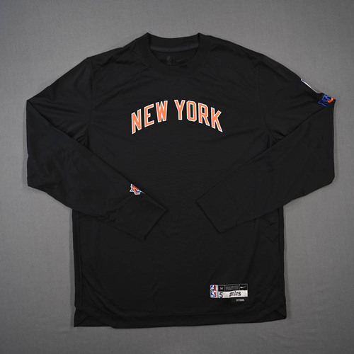 Image of Quickley, Immanuel - Game-Issued City Edition Long-Sleeved Shooting Shirt - 2022-23 NBA Season